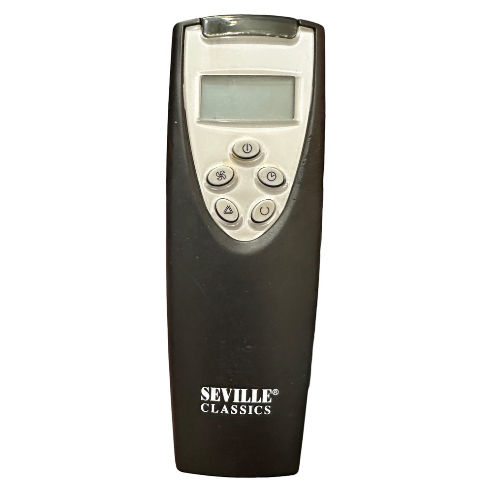 Seville Classics Tower Fan Remote Control with LCD Display Black Silver